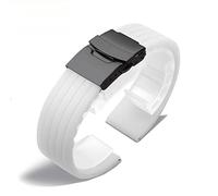 NTALJC Natural Silicon Watch -Armband für Hamilton Khaki Navy Jazzmaster Field Classic Watch Band