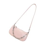 NTCLHFXU 3 Moderne, kompakte Umhängetasche, flexibler Kettenriemen, PU Umhängetasche mit mehreren Fächern, lässige Alltagstrage Damen PU Ledertasche