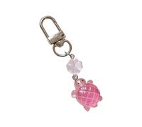 NTCLHFXU Ananas Schildkröten Charm Schlüsselanhänger, buntes Kunstharz, lustige Dekoration für Handtasche, Rucksack, Ananas Schlüsselanhänger