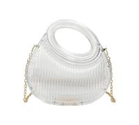 NTCLHFXU Plissierte Umhängetasche für Damen, Clutches, Geldbörsen, modische Handtasche, Satchel Geldbörsen, Umhängetasche, Damen Abendtaschen, Abend Clutch Geldbörse aus Acryl