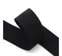 NTS-Nähtechnik 3m Gummiband | elastische Gummilitze | leichte Zugkraft | schwarz, 10mm