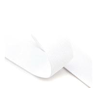 NTS-Nähtechnik 3m Gummiband | elastische Gummilitze | Mittlere Zugkraft | weiß, 45mm