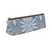 NTVOWPZO Federmäppchen aus Leder, großes Fassungsvermögen, weißes Herz, Magenta, Federmäppchen mit Reißverschluss, Stifthalter für Damen, Weißes Linienmuster, Einheitsgröße, Federmäppchen