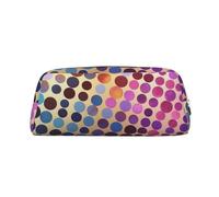 NTVOWPZO Federmäppchen, großes Federmäppchen, gepunktetes Muster, Federmäppchen für Büro, kleine Reißverschlusstasche für Bleistifte