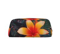 NTVOWPZO Federmäppchen, großes Federmäppchen, Hawaii, tropische Blume, Federmäppchen für Büro, kleine Reißverschlusstasche für Bleistifte