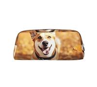 NTVOWPZO Federmäppchen, großes Federmäppchen, Motiv: fallende Blätter, Federmäppchen für Büro, kleine Reißverschlusstasche für Bleistifte, Silber, One Size, Federmäppchen