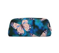 NTVOWPZO Federmäppchen, großes Federmäppchen, niedliche Schmetterlinge, Federmäppchen für Büro, kleine Reißverschlusstasche für Bleistifte, Silber, One Size, Federmäppchen