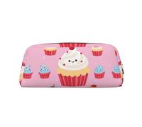 NTVOWPZO Federmäppchen, großes Federmäppchen, niedliches Cupcake-Federmäppchen für Büro, kleine Reißverschlusstasche für Bleistifte, Silber, One Size, Federmäppchen