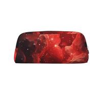 NTVOWPZO Federmäppchen, großes Federmäppchen, rotes Galaxie-Konstellation, Federmäppchen für Büro, kleine Reißverschlusstasche für Bleistifte, Silber, One Size, Federmäppchen