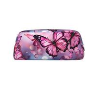 NTVOWPZO Federmäppchen, großes Federmäppchen, Schmetterlinge, Federmäppchen für Büro, kleine Reißverschlusstasche für Bleistifte