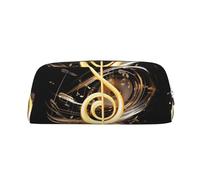 NTVOWPZO Federmäppchen mit Kapazität, großes Federmäppchen, Musiknoten, Federmäppchen für Büro, kleine Reißverschlusstasche für Bleistifte