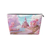 NTVOWPZO Reise-Kulturbeutel für Damen und Herren, Candy Land, Make-up-Tasche, große Kapazität, Kosmetiktasche, wasserabweisend, Kosmetiktasche, Silber, One Size