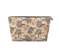 NTVOWPZO Reise-Kulturbeutel für Damen und Herren, Opossum und Rosen, Make-up-Tasche, große Kapazität, Kosmetiktasche, wasserabweisend, Kosmetiktasche, gold, Einheitsgröße