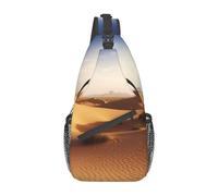 NTVOWPZO Schultertasche für Damen und Herren, mit fallenden Blättern, leicht, lässig, Tagesrucksack, Wüstenlandschaft, Einheitsgröße, Sling Rucksäcke