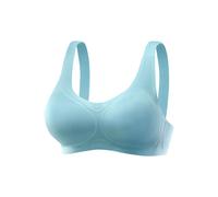 Bralette-BH NUANCE, Damen, Gr. M (40/42), N-Gr, blau, Microtouch, Obermaterial: 82% Polyamid, 18% Elasthan, Basic, BHs, SEAMLESS, ohne Bügel mit herausnehmbaren Kissen, Basic (76590623-M) blau