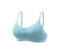 Bralette-BH NUANCE, Damen, Gr. XL (44), N-Gr, blau, Microtouch, Obermaterial: 82% Polyamid, 18% Elasthan, Basic, BHs, SEAMLESS ohne Bügel, mit herausnehmbarem Push-up-Kissen, Basic Dessous (38651245-X