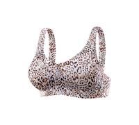 Bralette-BH NUANCE BY LASCANA, Damen, Gr. L (44/46), N-Gr, braun (leo bedruckt), Microtouch, Obermaterial: 82% Polyamid, 18% Elasthan, Basic, BHs, SEAMLESS, ohne Bügel mit herausnehmbaren Kissen, bequ