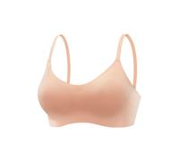 Bralette-BH NUANCE, Damen, Gr. S (38), N-Gr, orange (pfirsich), Microtouch, Obermaterial: 82% Polyamid, 18% Elasthan, Basic, BHs, SEAMLESS ohne Bügel, mit herausnehmbarem Push-up-Kissen, Basic Dessous
