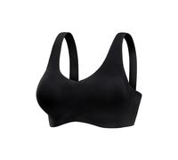 Bralette-BH NUANCE, Damen, Gr. M (40/42), N-Gr, schwarz, Microtouch, Obermaterial: 82% Polyamid, 18% Elasthan, Basic, BHs, Basic Dessous, seamless, ohne Bügel mit herausnehmbaren Kissen (85780619-M) s