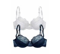 NUANCE Bügel-BH Damen marine+weiß Gr.75B