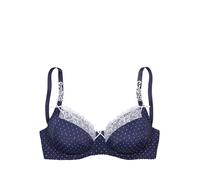 Bügel-BH NUANCE Gr. 90, Cup D, blau (marine, weiß) Damen BHs (436880-90) marine, weiß