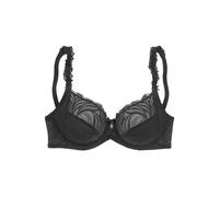 Bügel-BH NUANCE, Damen, Gr. 95, Cup B, schwarz, Spitze, Obermaterial: 88% Polyamid, 12% Elasthan, BHs Bügel-BH, aus floraler Spitze mit verzierten Trägern, Dessous (51025114-95) schwarz