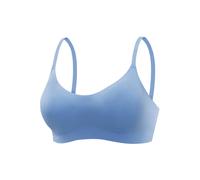 Bralette-BH NUANCE, Damen, Gr. M (40), N-Gr, blau (himmelblau), Microtouch, Obermaterial: 82% Polyamid, 18% Elasthan, BHs, SEAMLESS ohne Bügel, mit herausnehmbarem Push-up-Kissen, Basic Dessous (56426