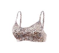 Bralette-BH NUANCE, Damen, Gr. L (42), N-Gr, leo bedruckt, Microtouch, Obermaterial: 82% Polyamid, 18% Elasthan, Basic, BHs, SEAMLESS ohne Bügel, mit herausnehmbarem Push-up-Kissen, Basic Dessous (488