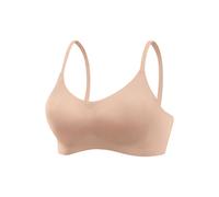 Bralette-BH NUANCE, Damen, Gr. XL (44), N-Gr, braun (toffee), Microtouch, Obermaterial: 82% Polyamid, 18% Elasthan, Basic, BHs, SEAMLESS ohne Bügel, mit herausnehmbarem Push-up-Kissen, Basic Dessous (