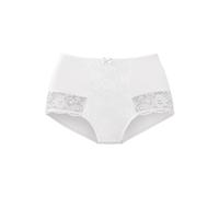 High-Waist-Panty NUANCE BY LASCANA, Damen, Gr. 44/46, weiß, Microtouch, Obermaterial: 85% Polyamid, 15% Elasthan, Unterhosen, mit Spitzeneinsätzen (84656543-44) weiß