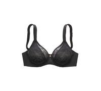 Minimizer-BH NUANCE, Damen, Gr. 75, Cup D, schwarz, Microtouch, Obermaterial: 85% Polyamid, 15% Elasthan, eng, BHs Minimizer-BH, mit Bügel und leicht wattierten Trägern - ideal für große Größen, Topse