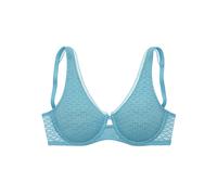 Minimizer-BH NUANCE Gr. 100, Cup C, blau (türkis) Damen BHs Bügel-BHs mit Bügel aus feiner, graphischer Spitze (97731557-100)
