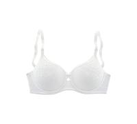 Minimizer-BH NUANCE, Damen, Gr. 100, Cup E, weiß, Spitze, Obermaterial: 88% Polyamid, 12% Elasthan, modisch, BHs, mit Bügel aus schöner Allover-Jacquardspitze im angesagten Leo-Look (77627734-100) wei