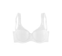 Minimizer-BH NUANCE Gr. 105, Cup F, weiß, Damen, Spitze, Obermaterial: 79% Polyamid, 15% Polyester, 6% Elasthan, BHs, mit unterlegter Jacquardspitze, Dessous (51944927-105) weiß