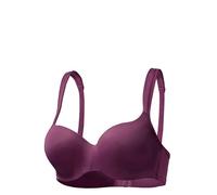 Schalen-BH NUANCE BY LASCANA "Dirndl-BH, BH mit Bügel, Optimizer", Damen, Gr. 80, Cup A, lila (beere), Microtouch, Obermaterial: 82% Polyamid (TACTEL), 18% Elasthan (LYCRA), BHs Schalen-BH, aus hochwe