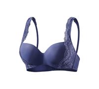 Schalen-BH NUANCE "Optimizer" Gr. 85, Cup AA, blau (marine) Damen BHs Bügel-BHs mit Bügel und zarter Jacquardspitze, Dessous (29749839-85)