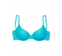 Schalen-BH NUANCE, Damen, Gr. 85, Cup C, blau (türkis), Spitze, Obermaterial: 85% Polyamid, 15% Elasthan, BHs Schalen-BH, im Rücken aus Spitze, Cups aus Microtouch, Dessous, Topseller (410712-85) türk