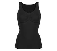 Shapingtop NUANCE BY LASCANA, Damen, Gr. XL (48/50), schwarz, Obermaterial: 88% Polyamid, 12% Elasthan, Basic, herzförmiger Ausschnitt, Tops, SEAMLESS mit Kühlungseffekt, Shaping Top (263284-XL) schwa