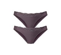 NUANCE BY LASCANA Slip Damen 2xgrau Gr.40/42