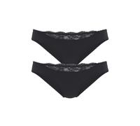 NUANCE Slip Damen 2xschwarz Gr.32/34