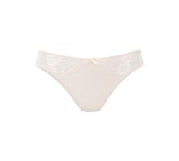 Slip NUANCE BY LASCANA, Damen, Gr. 48/50, beige (puder), Microtouch, Obermaterial: 85% Polyamid, 15% Elasthan, Unterhosen Slip, aus weichem Microtouch-Material mit Spitzeneinsätzen, Basic (92127562-48