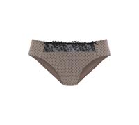 Slip NUANCE Gr. 48/50, schwarz (taupe, schwarz) Damen Unterhosen (399957-48) taupe, schwarz