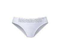 Slip NUANCE, Damen, Gr. 52/54, weiß (uni, weiß), Spitze, Jersey, Obermaterial: 80% Polyamid, 10% Elasthan, 10% Viskose, figurbetont, Unterhosen, in bequemer Basic-Schnittform (712471-52) uni, weiß
