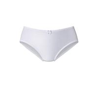 Slip NUANCE BY LASCANA, Damen, Gr. 40/42, weiß, Obermaterial: 95% Baumwolle, 5% Elasthan, Unterhosen Slip, hoch geschnittener Slip, aus Baumwolle, als Wäsche-Set kombinierbar (706982-40) weiß