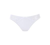 Slip NUANCE, Damen, Gr. 44/46, weiß, Microtouch, Spitze, Obermaterial: 85% Polyamid, 15% Elasthan, Unterhosen, aus weichem Microtouch-Material mit Spitzeneinsätzen, Basic (54471031-44) weiß