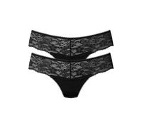 NUANCE BY LASCANA String Damen 2xschwarz Gr.44/46