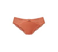 Tanga NUANCE BY LASCANA "Vivianna", Damen, Gr. 40/42, orange (pfirsich), Microfaser, Obermaterial: 88% Polyamid, 12% Elasthan, figurbetont, Unterhosen Tanga, mit feinen Spitzen-Details (51226668-40) p