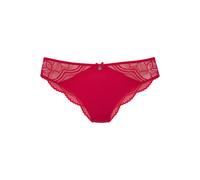 Tanga NUANCE BY LASCANA "Vivianna", Damen, Gr. 40/42, rot, Microfaser, Obermaterial: 88% Polyamid, 12% Elasthan, figurbetont, Unterhosen Tanga, mit feinen Spitzen-Details (27960301-40) rot