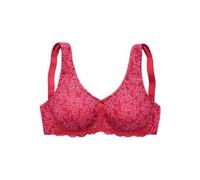 Entlastungs-BH NUANCE, Damen, Gr. 95, Cup C, lila (pflaume, beere), Spitze, Obermaterial: 85% Baumwolle, 10% Polyamid, 5% Elasthan, BHs Entlastungs-BH, ohne Bügel aus angenehmer Baumwolle, Topseller (