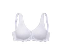 Entlastungs-BH NUANCE, Damen, Gr. 100, Cup B, weiß, Spitze, Obermaterial: 85% Baumwolle, 10% Polyamid, 5% Elasthan, klassisch, BHs, ohne Bügel aus angenehmer Baumwolle (692566-100) weiß